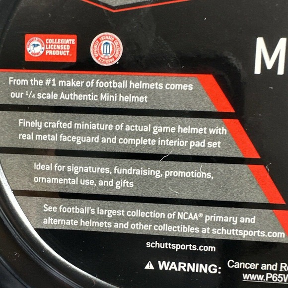 LSU Tigers NCAA Alternate 2 (White) Schutt Mini Helmet! - Picture 8 of 11